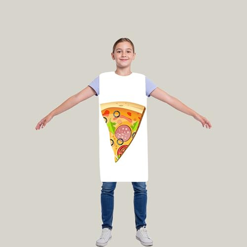 TABARDO! Pizza Slice Fancy Dress Costume, Over-Head Style, Fancy Dress (Small)