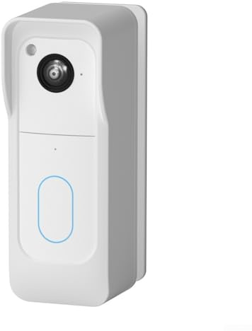 Para timbre de video Blink antirrobo, montaje en ángulo ajustable con soporte de cuña ABS, para rotación lateral de 45° e instalación rápida (blanco)