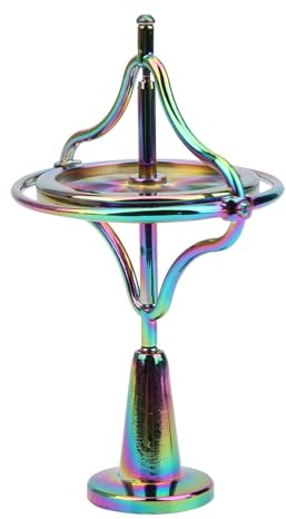 Gyroskop-Spielzeug, Anti-Schwerkraft-Spinner-Legierungs-Gyroskop, Stressabbau, Fingerspitzen-Spielzeug, Dekompression, Flugbewegung, Gleichgewicht, Physik für Erwachsene, (Bunt)