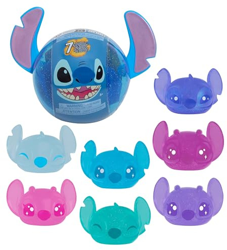 Disney Stitch Sammelfigur, Squishy Fidget Toys von Just Play | Ca. 5 cm, Blind Box, für Kinder, Fans & Sammler