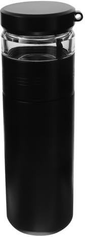 Zerodeko Botella Termo de 500ml Infusor de Té de Vidrio y Acero Inoxidable, Taza Portátil Filtro Fino para Beber Té Caliente en Casa Oficina