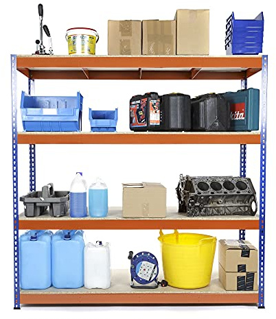 Racking Solutions Extra Heavy Duty Industrial Garage Racking/Shelving Unit 500KG Per Shelf (1800mm H x 1800mm W x 600mm D)