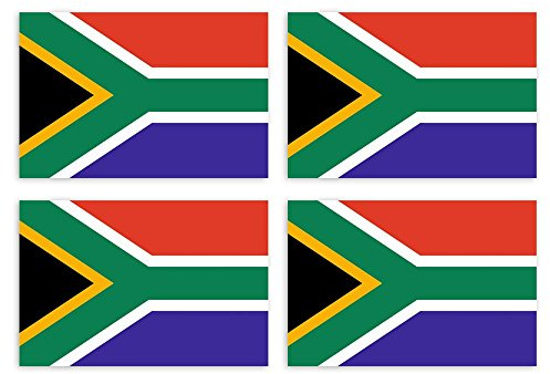 Kiwistar Aufkleber 4,5 x 3 cm Südafrika - Land Staat Autoaufkleber Flagge Länder Wappen Fahne Sticker Kennzeichen - Auto - Fahrrad - LKW
