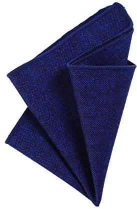 DonDon Herren Einstecktuch Taschentuch 23 x 23 cm zum selber falten aus Baumwolle Tweed Style einfarbig