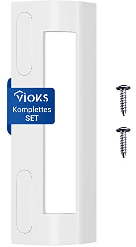 VIOKS Kylskåpshandtag, universellt 200 x 70 x 45 mm och vitt dörrhandtag, set med monteringsavstånd 82–163 mm, för Bosch kylskåp med frys och Siemens frys/ignis kylskåpstillbehör
