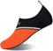 Barefoot Water Shoes Aqua Spotrs Socks Quick-Dry Beach Swim Snorkeling Surf Diving Pool Yoga Shoes for Mens Womens (Beveled Orange, 9/10UK)
