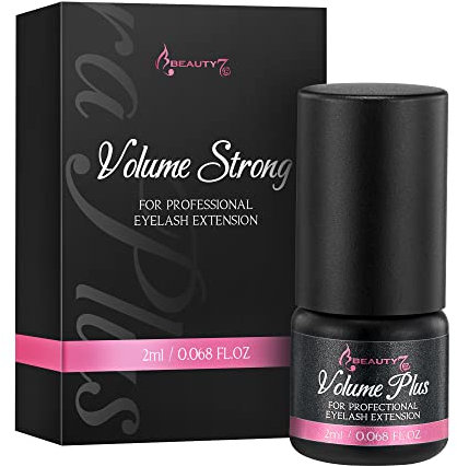 Beauty7 Dauerhafter Wimpernkleber Professional Eyelash Extension Glue für Wimpernverlängerung Permanent Lashes Glue Schwarzer wimpernkleber für einzelne wimpern Adhesive 2ml Trocknungszeit: 0.1s