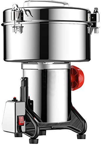Molino de Cereales Eléctrico, Máquina de Moler Maiz Acero Inoxidable Molinillo Especias Multifunción Moledor de Cafe Molino Profesional, Inicio/Comercial