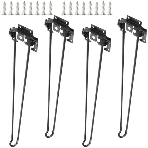 Qrity 51CM Klapptischbeine für DIY Klappcamping Tisch Tragbar, Klapp Couchtisch Bein Tragbar Laptop Tisch für Picknick im Freien