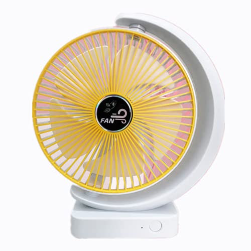 Ventilatore portatile da tavolo da 20 cm, senza fili, per ufficio personale, ristorante o sala da pranzo, ventilatore ad aria da tavolo USB per student