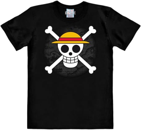 Logoshirt® One Piece Piraten Skull Logo T-Shirt Damen & Herren
