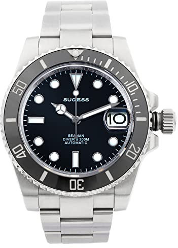 Sugess Ocean Star SP116610LN Automatik-Mechanische Taucheruhr 200 m Wasserdicht 316L Edelstahl Keramik Lünette NH35A