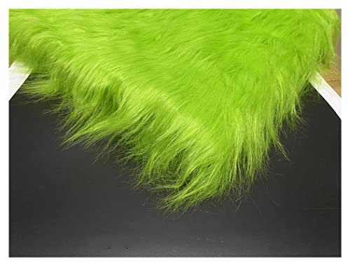 Kunstfell Meterware Plüschstoff Für Kleidung Und Dekoration 160 cm Breit Meterware Verkauft(Color:Light grün)