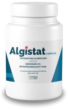 ALGISTAT COMPLEX® Integratore omega 3 60 Capsule - Integratori stanchezza fisica e mentale - Integratore antiossidante a base di olio di pesce, omega3 e Chiodi di Garofano
