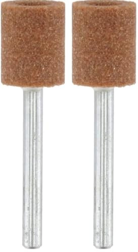 Dremel 932 Juego de Accesorios de Piedras de Amolar de Óxido de Aluminio, 3 Piedras Cilíndricas para Afilar Metales (9,5 mm) (Paquete de 2)