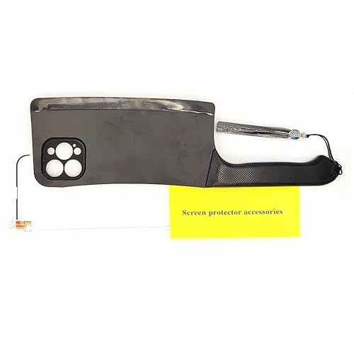 Funny Kitchen Knife Machete Soft Phone Case for iPhone 15 14 13 12 11 Pro Max XS XR 8 7 Plus (for iPhone 15 Pro Max, Black)