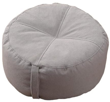 Baoblaze Rundes Bodenkissen Bodenkissen Yoga Kissen Sitzkissen für Zuhause Couch Stuhl Bett Auto Büro Balkon Innen, grau