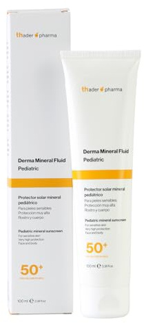Thader Pharma Mineralischer Sonnenschutz für Kinder – Derma Mineral Fluid SPF 50+, 100 ml