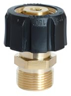 RecDec Pressure Washer Hose Adapter Metric M22-15mm Female Thread to M22-14mm Male Fitting 5000 PSI Pressure Washer Gun Adapter Connector for Electric Pressure Washer Pump Gas Pressure Washers