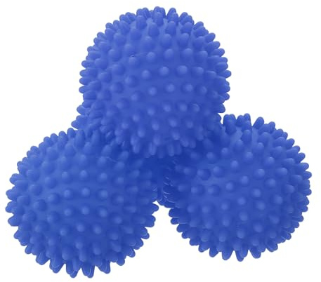 QUARKZMAN 4 palline per asciugatrici, in vinile, per ridurre le rughe, ammorbidente, ridurre il tempo di asciugatura, risparmio energetico, blu
