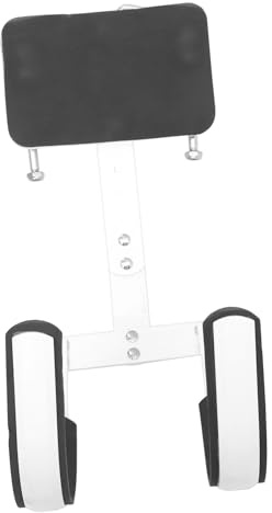 SWOOMEY Verstellbarer Snare Drum Carrier in Weiß für Bequemes Tragen von Trommeln aus Aluminiumlegierung mit Praktischem Schultergurt und Einfache Montage