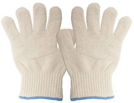 Tabanzhe Oven Gloves Heat Resistant Baking Gloves Kitchen Oven Mitts Non-Slip and Reusable Double-Layer Oven Gloves with Finger for Cooking Baking BBQ Grilling,1 Pair