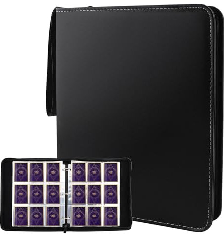 Album Cartas para Pokemon, 900 Álbum de Cartas Coleccionables 9 Bolsillos Album Cartas Magic para Juegos Coleccionables, TCG