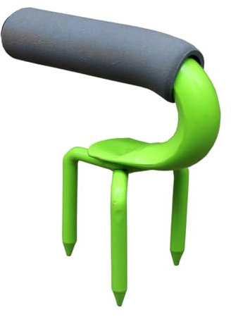 Gartenarbeit Beschneidungswerkzeuge Handgrubber, tragbarer Gartengrubber, Grubber, Bodenvertikutierer aus Stahl mit weichem Schaumstoffgriff, Handbuch für solide Bodengrubber, (Green, 12x7.5cm)