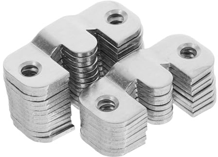 FOYTOKI 20pcs Heavy Duty Interlocking Flush Mount Bracket for Secure Picture Hanging Wall Mount Hardware for Art Frames Mirrors
