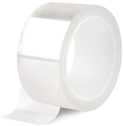 Paicreate Clear Waterproof Tape Outdoor Use 50mm x 10m, Window Weather Sealing Tape, Adhesive Tapes for Window, Door Draft Stopper, Roof, Greenhouses, Car Port