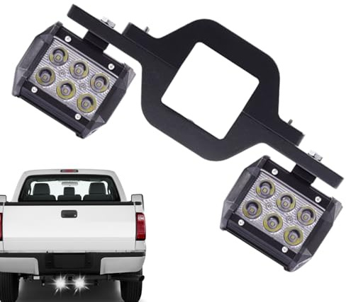 Tisujune Luci LED a Pod | Dotticini LED Con Supporti Attacco per Rimorchio,Fascio Luce Impermeabile Antipolvere Auto per Viaggi Esterni Guida