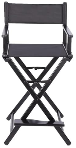 LUYSGBXR Directors Chairs Folding Leisure Chair Director Chair Foldable Small Package Aluminum Alloy Folding Chair Outdoor Makeup Chair(Black)