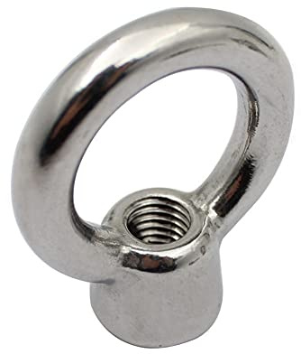 Eye Mutter, Asudaro Edelstahl-Ringmutter mit Gewinde Ösenmutter Kranaugenmutter Buchse mit weiblichem Hubring Edelstahl-Takelage Ringe Lug Schrauben Hebe Ringe Ringschrauben Ringschraube,M12