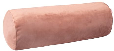 beties - Samt&Sonders-Serie - Nackenrollenbezug ca. 15x40 cm; in Altrosa mit dekorativer Jeansnaht aus deutschem Unternehmen in hochwertiger Qualität