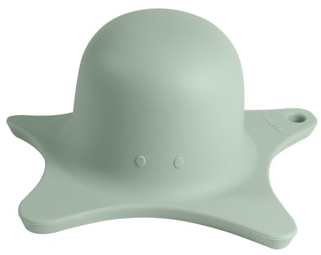 Kindsgut Duschhilfe für Kinder, Silikon, Seestern Form, Pistazie | elegantes Design, Unterstützung beim Haare waschen, unisex