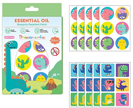Parche Repelente de Mosquitos,60 Pegatinas Repelente de Mosquitos de Dibujos Animados,Pegatinas Antimosquitos Niños,Antimosquitos Bebés,Parches Antimosquitos para Niños y Adultos uso en Exteriores(C1)