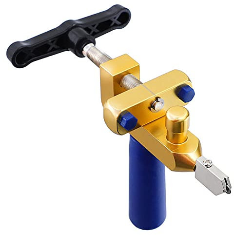 Glasschneider, 6 MM Harter Wolframlegierungsschlitzer, Ergonomischer Griff, Wolframkarbid Glasschneidewerkzeug Zum Glasschneiden/Fliesen/Spiegel/Mosaik/Fenster