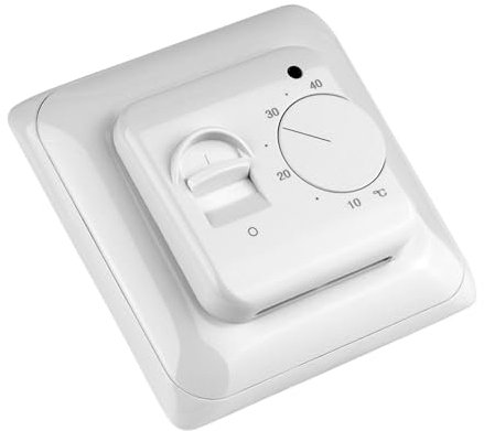 Manual Adjustable Thermostat, Adjustable Room Thermostat Controller, Temperature Regulation Heater Thermostat for a Variety of Floor Heating Scenarios