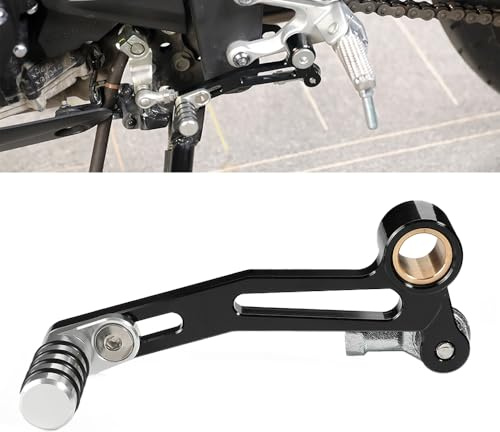 KFJFDHES folding gear lever made of CNC aluminium 2024 MT-25 MT-03 Motorrad-Schalthebel, Pedal, Schalthebel/passend for Yamaha YZF-R3 YZF-R25 MT03 MT25 MT 03 25 YZF R3 R25 2014–2023(Black Adjustable)