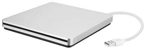 FIXOSHEE Lecteur DVD Externe USB Graveur CD Rom Portable pour PC Ordinateur Transmission Rapide Compatible Desktop Laptop