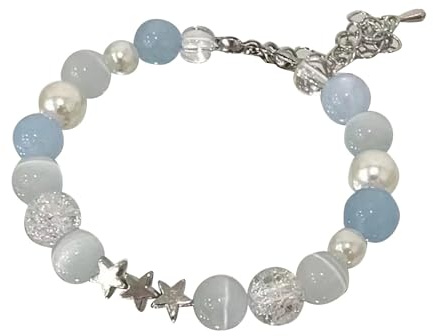 ZXQUEGF Armband för damer, Lucky Dainty Beads Armband, Jade Bead Armband Födelsedagspresent