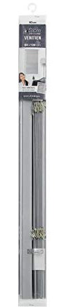 Douceur d'Intérieur, Jalousie mit Lamellen (60 x 130 cm) Silber Aluminium