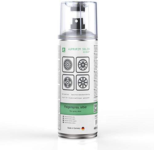 AUPROTEC Lackspray AUPRORIM SOLID Felgensilber Sprühlack Felgenspray Auto Lack Spray Silber 1x 400ml