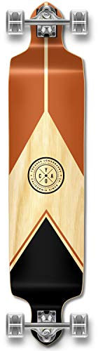 Yocaher Earth Series (Mountain) Komplettes Drop-Down-Skateboard, Longboard mit BlackWidow Premium 80A Griffband, Aluminium, Truck, ABEC-9 Kugellager, 70 mm Skateboard-Räder