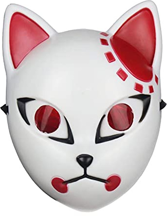 Anonymous Ensemble de masques d'Halloween pour Vendetta, masque de rave, masque de tueur de démons d'Halloween, masque de fête, figurine d'anime japonais