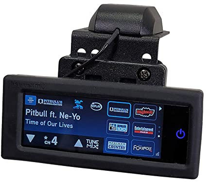 SRS SATELLITE RADIO SUPERSTORE Satellite Radio Motorcycle Installation Kit with Sirius XM Commander Touch Receiver, Water Resistant Case, RAM Mount Adapter and Mounts