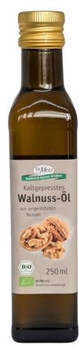 Bio Walnussöl 250ml • Kaltgepresst aus französischen Walnüssen | Essenzielle Nährstoffe: Natürlich reich an Omega-3-Fettsäuren mit über 10% wertvoller Alpha-Linolensäure