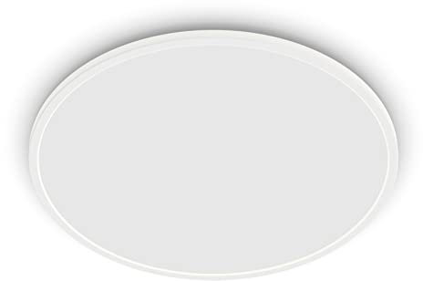 Philips - Plafón Philips SuperSlim, lámpara de techo LED de exterior, color blanco, luz blanca neutra, 15W