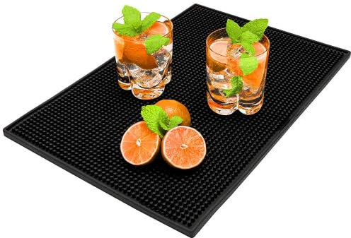 Wonwood direct Tappetino per Bar Mat Antiscivolo Scolapiatti per Bancone Cucina Cocktail da Bar, Adatto per Bar o Uso Domestico, Utilizzato per Fissare Bicchieri da Vino 45X30cm