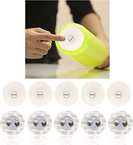 Vanorell 10 x Flaschenbeleuchtung Flaschenunterbeleuchtung Beleuchtung Untersetzer LED Flaschenlicht Leuchtmittel für Flaschen Glasuntersetzer Flaschenuntersetzer Flaschendeko